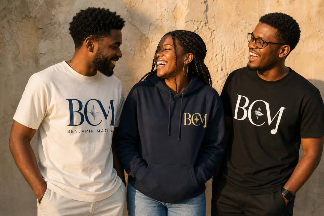 BCM Classic Tee — Navy / Black / Cream